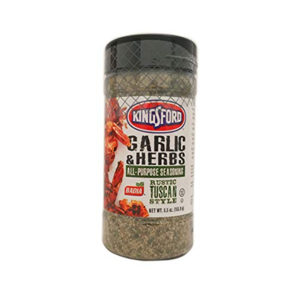 5.5 oz Kingsford Garlic & Herbs All Purpose seasoning Rustic Tuscan Style