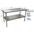 BK Resources (CVT-6024) 16 GA. T-304 60 X 24 Table Stainless Steel Base