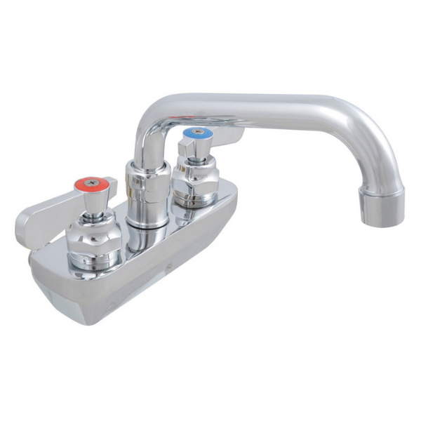 BK Resources (BKF-4SM-10-G) 4" O.C. OptiFlow Splash Mount Faucet With 10" Swing Spout