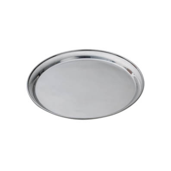 Royal Industries (ROY ST 16) 16" Round Stainless Steel Service Tray