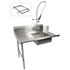 BK Resources (BKSDT-36-L-P2-G) 36" Soiled Dishtable Left Kit With Faucet