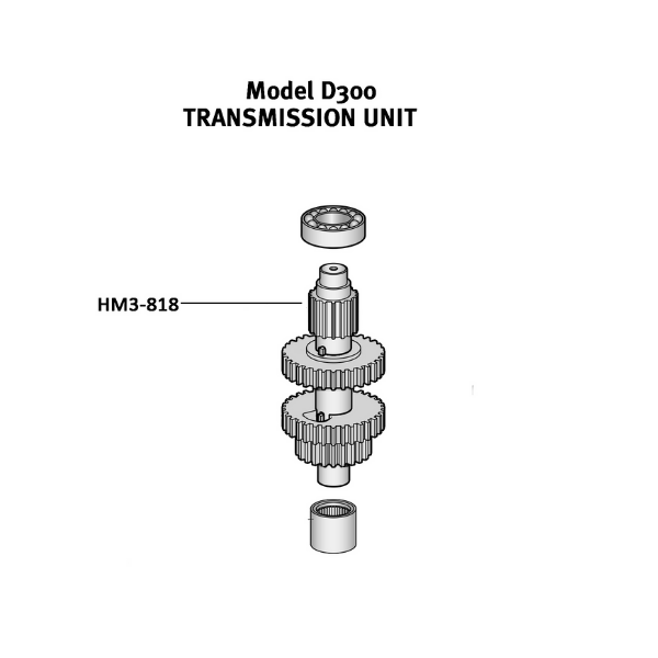 Hobart (HM3-818) 89818 Transmission Shaft For D300 Mixers