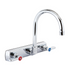 BK Resources (BKF-8SM-8G-G) 8" O.C. OptiFlow Splash Mount Faucet With 8" Gooseneck Spout