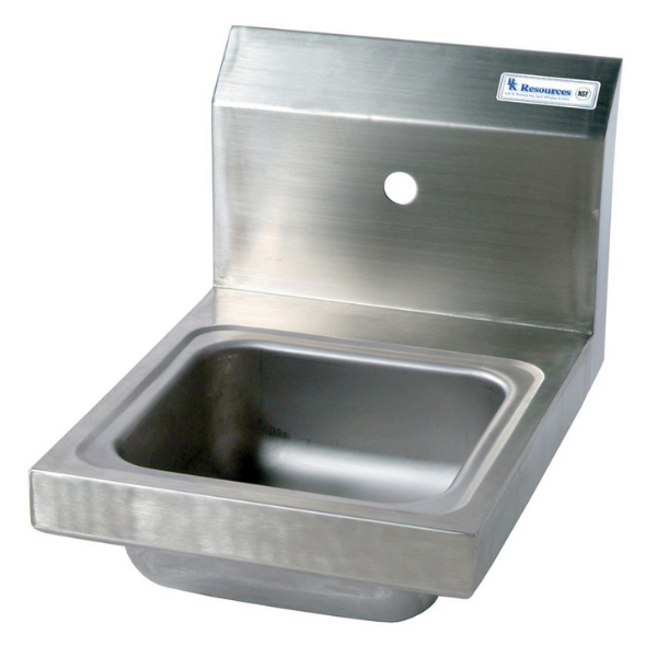 BK Resources (BKHS-W-SS-1) SM Space Saver Hand Sink 1 Hole