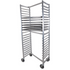 BK Resources (BK-ABPRZ-1S) Nestable Aluminum Bun Pan Rack Sideload