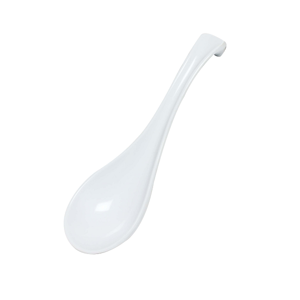 Thunder Group 7000W 1 oz. White Color Melamine Soup Spoon