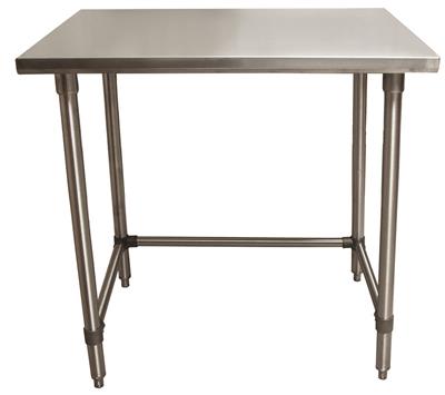 BK Resources (VTTOB-2424) 24" X 24" T-430 18 GA Stainless Steel Table Top Open Base