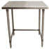 BK Resources (VTTOB-3024) 30" X 24" T-430 18 GA Stainless Steel Table Top Open Base