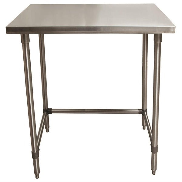 BK Resources (VTTOB-4824) 48" X 24" T-430 18 GA Stainless Steel Table Top Open Base