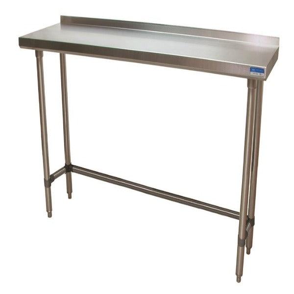 BK Resources (VTTROB-1872) 18" X 72" T-430 18 GA Table Stainless Steel 1.5" Riser Open Base