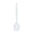 Thunder Group W7102 12" White Melamine Solid Spoon - 12/Pack