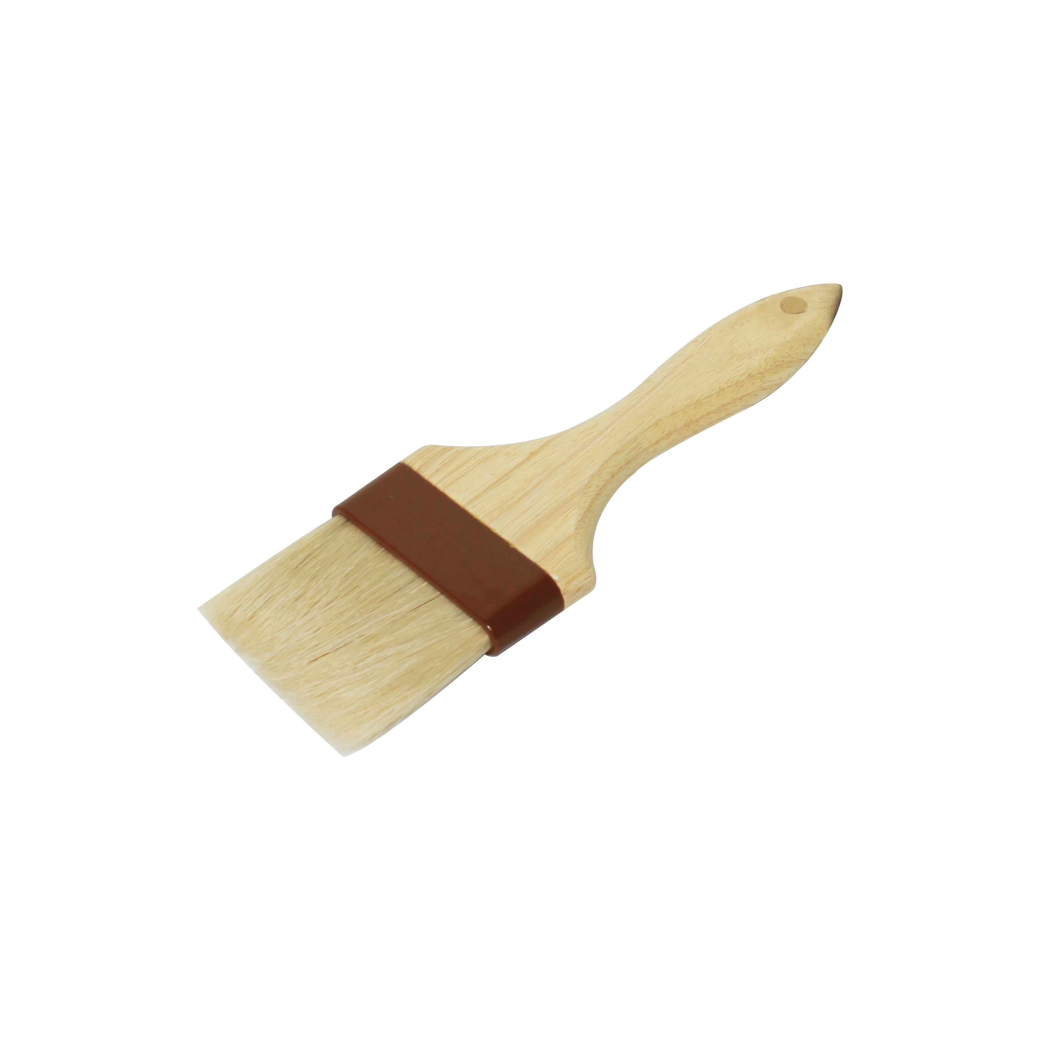 Thunder Group WDPB004 3-Inch Flat Boar Bristles with Wooden Handle