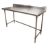 BK Resources (VTTR5OB-6024) 60" X 24" T-430 18 GA Table Stainless Steel 5" Riser Open Base